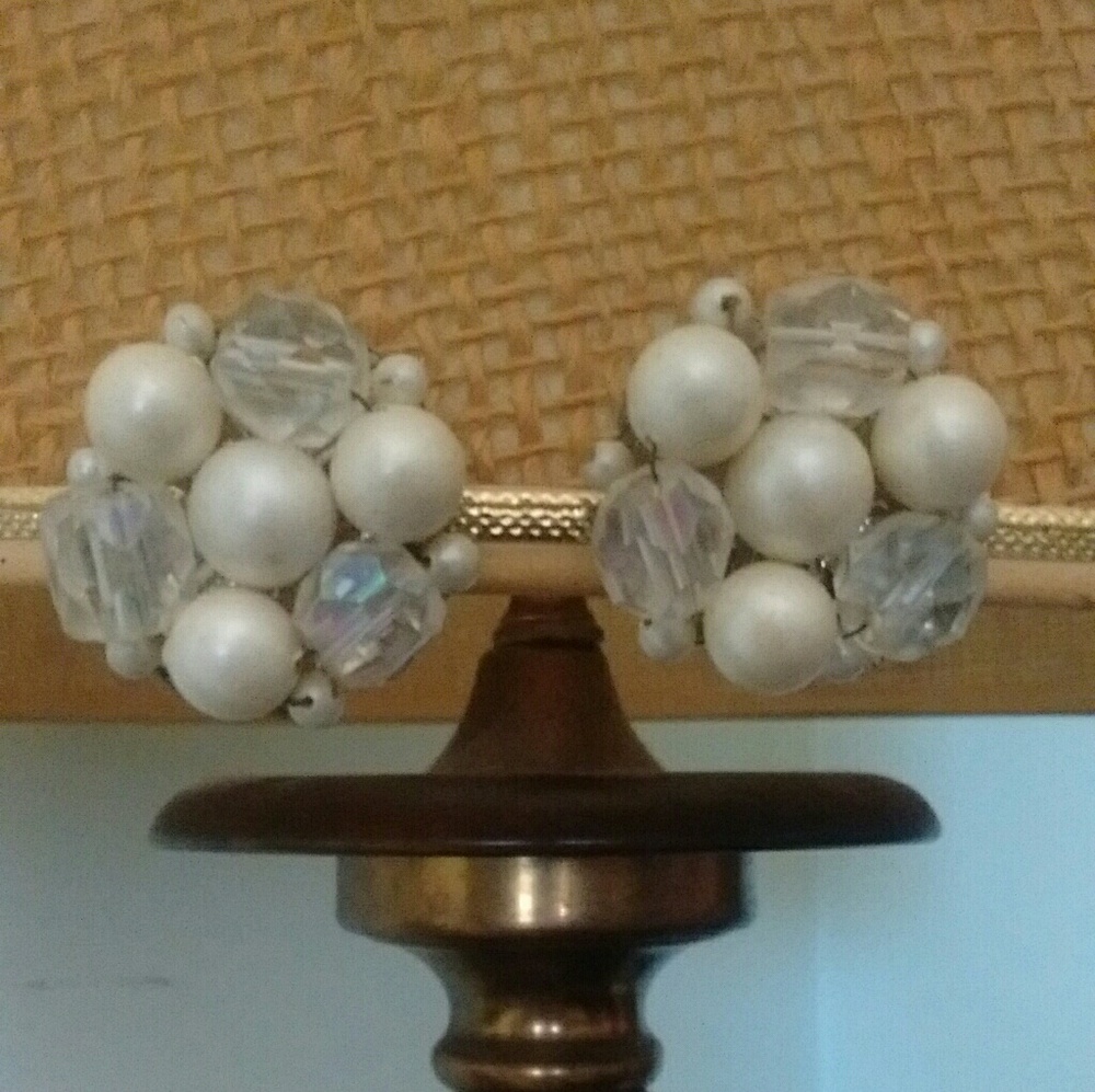 VINTAGE EARRINGS, CLIP ON